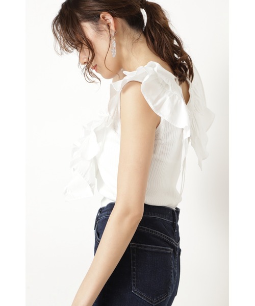 JILL STUART（ジルスチュアート）の「◆ホリーニット（ニット/セーター・レディース・ホワイト/ブラック/カーキ・FREE）」の12枚目の写真