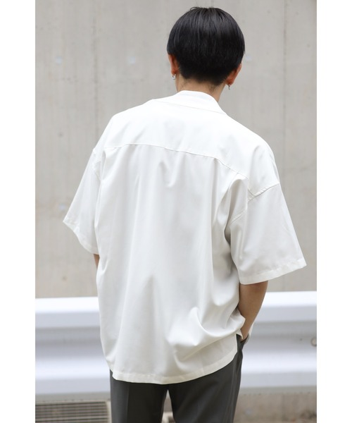 CREARE -LINO-（クレアーレリノ）の「Vネックレイヤードカラー ビックポケットとろみシャツ（シャツ/ブラウス・メンズ・ブラック/ブルー/ホワイト/ベージュ・L/M）」の20枚目の写真