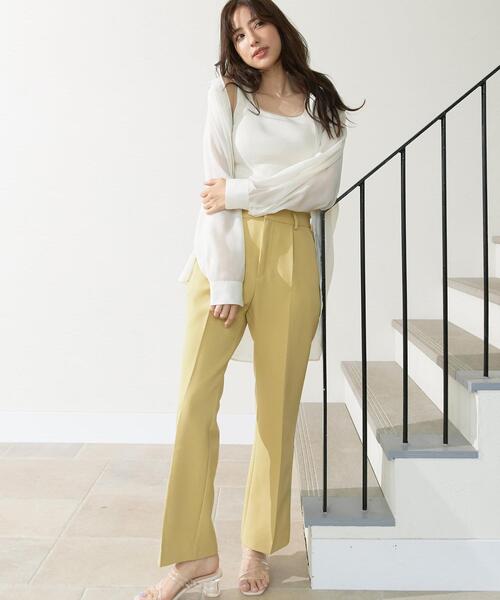 INGNI（イング）の「セミフレア／パンツ（その他パンツ・レディース・イエロー/ブラウン/パープル/ライトベージュ/ライトカーキ/パープル系/ブラック/アイボリー・FREE）」の16枚目の写真