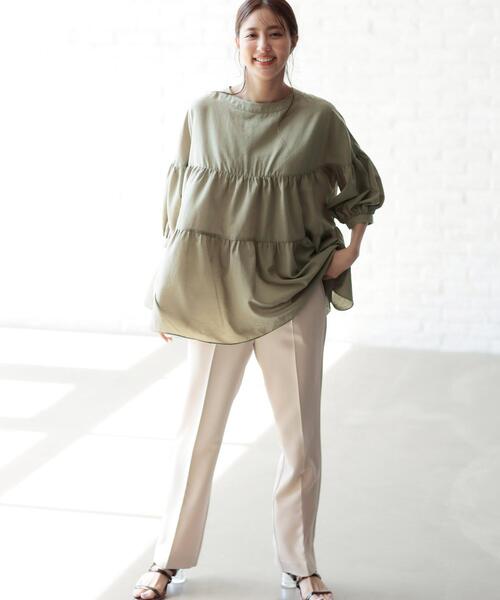 INGNI（イング）の「セミフレア／パンツ（その他パンツ・レディース・イエロー/ブラウン/パープル/ライトベージュ/ライトカーキ/パープル系/ブラック/アイボリー・FREE）」の18枚目の写真