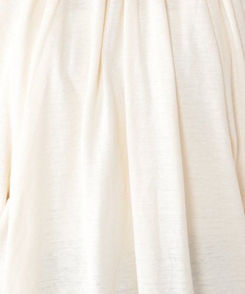 studio CLIP（スタディオクリップ）の「リネンレーヨンネックギャザープルオーバー（Tシャツ/カットソー・レディース・スモーク/ラベンダー/イエロー/アイボリー・FREE）」の17枚目の写真