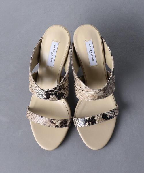 UNITED ARROWS（ユナイテッドアローズ）の「UBCC クロス ミュール サンダル◆（サンダル・レディース・ブラック/ベージュ・38/35/36/37/35h/36h/37h）」の8枚目の写真