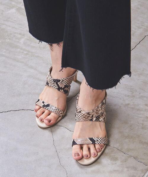 UNITED ARROWS（ユナイテッドアローズ）の「UBCC クロス ミュール サンダル◆（サンダル・レディース・ブラック/ベージュ・38/35/36/37/35h/36h/37h）」の15枚目の写真