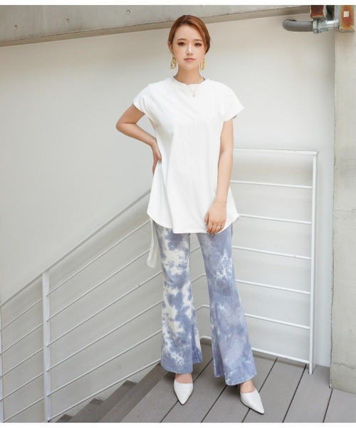 ANAP(アナップ)の「タイダイフレアパンツ(その他パンツ・レディース・オレンジ/ネイビー・FREE)」の17枚目の写真
