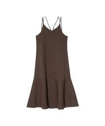 Re:EDIT | ストレッチリネンタッチティアードキャミワンピース(ジャンパースカート)