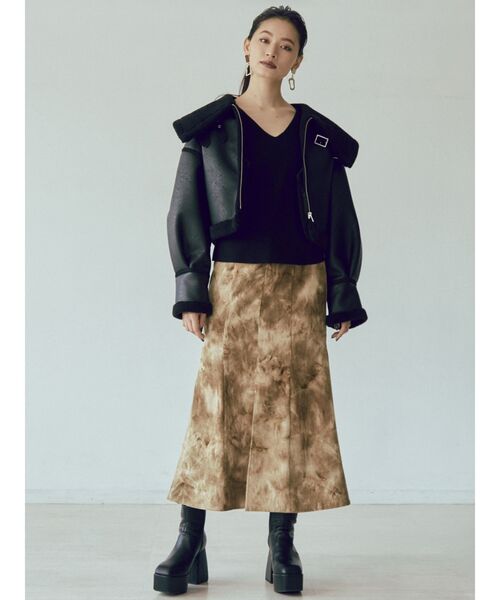 MURUA(ムルーア)の「コーデュロイタックマーメイドスカート(スカート・レディース・アイボリー/カーキ/その他1・1/2)」の22枚目の写真