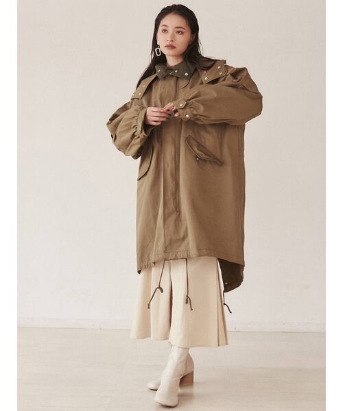 MURUA(ムルーア)の「コーデュロイタックマーメイドスカート(スカート・レディース・アイボリー/カーキ/その他1・1/2)」の8枚目の写真