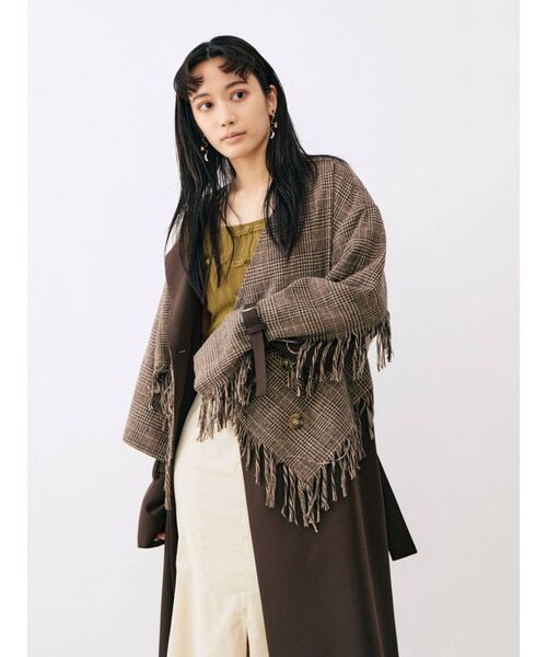 MURUA(ムルーア)の「コーデュロイタックマーメイドスカート(スカート・レディース・アイボリー/カーキ/その他1・1/2)」の9枚目の写真