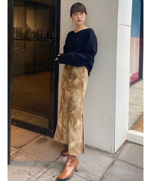 MURUA(ムルーア)の「コーデュロイタックマーメイドスカート(スカート・レディース・アイボリー/カーキ/その他1・1/2)」の17枚目の写真