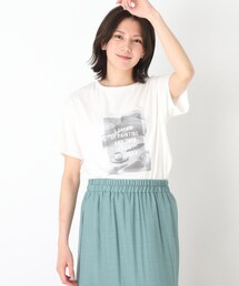 SHOO・LA・RUE | プリント半袖Tシャツ(Tシャツ/カットソー)