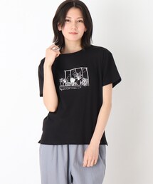 SHOO・LA・RUE | プリント半袖Tシャツ(Tシャツ/カットソー)