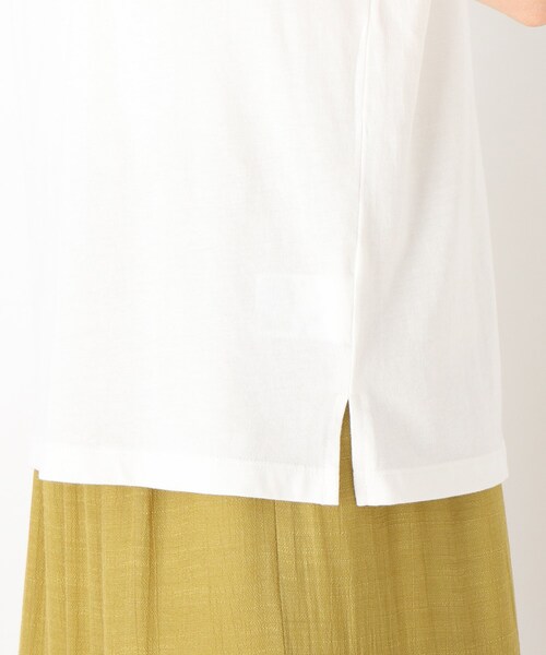 SHOO・LA・RUE（シューラルー）の「◆プリント半袖Tシャツ（Tシャツ/カットソー・レディース・ダークブラウン/ライトブルー/カーキ系/ピンク系6/ホワイト系/ホワイト系その他/チャコール/ホワイト系4/ブラック系1・02/03/04）」の16枚目の写真