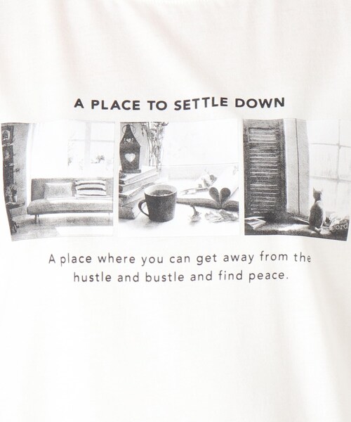 SHOO・LA・RUE（シューラルー）の「◆プリント半袖Tシャツ（Tシャツ/カットソー・レディース・ダークブラウン/ライトブルー/カーキ系/ピンク系6/ホワイト系/ホワイト系その他/チャコール/ホワイト系4/ブラック系1・02/03/04）」の17枚目の写真