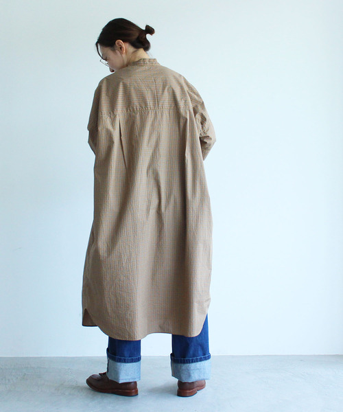 PAR ICI(パーリッシィ)の「【WEB別注】チェックBIGシャツワンピース(シャツワンピース・レディース・ベージュ/ネイビー/レッド・FREE)」の17枚目の写真