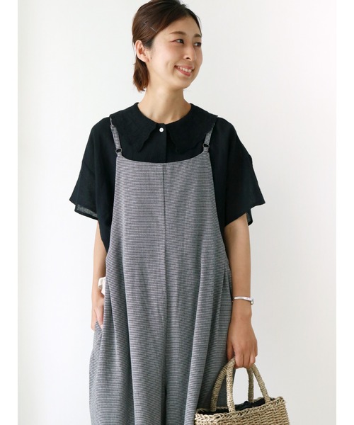 Samansa Mos2(サマンサ モスモス)の「スカラップレース衿前開きブラウス(シャツ/ブラウス・レディース・マスタード/ミント/ブラック/オフホワイト/レッド/モカ・フリ-)」の3枚目の写真