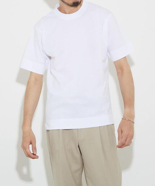 EYE. D WEARing（アイディウェアリング）の「EYE. D WEARing ディペンドアムンゼンクルーネックＴシャツ（Tシャツ/カットソー・メンズ・ホワイト/グレー/カーキ/ブルー・3/4）」の2枚目の写真