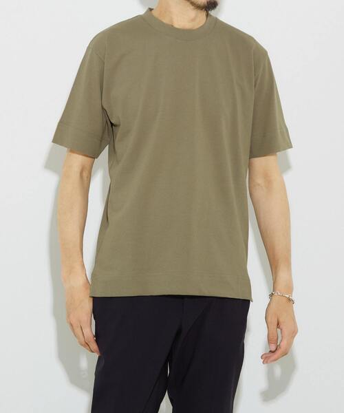 EYE. D WEARing（アイディウェアリング）の「EYE. D WEARing ディペンドアムンゼンクルーネックＴシャツ（Tシャツ/カットソー・メンズ・ホワイト/グレー/カーキ/ブルー・3/4）」の4枚目の写真