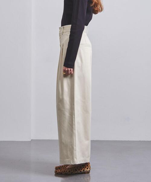 UNITED ARROWS(ユナイテッドアローズ)の「<UNITED ARROWS>C 2タック ワイドパンツ G(その他パンツ・レディース・ネイビー/オフホワイト・36/40/38)」の9枚目の写真
