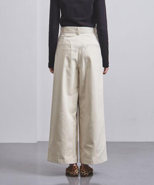 UNITED ARROWS(ユナイテッドアローズ)の「<UNITED ARROWS>C 2タック ワイドパンツ G(その他パンツ・レディース・ネイビー/オフホワイト・36/40/38)」の5枚目の写真