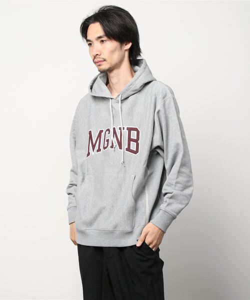 MAGIC NUMBER(マジック ナンバー)の「【MAGIC NUMBER】MGNB COLLEGE HOOD SWEAT(パーカー・メンズ・ヘザーグレー/杢グレー/グレー系その他/グレー×ホワイト・MEDIUM/LARGE/X-LARGE)」の15枚目の写真