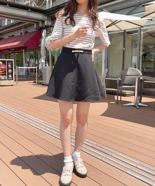 apres jour（アプレジュール）の「アソートミニフレアースカート【ZOZOTOWN限定アイテム】（スカート・レディース・ベージュ/ブラウン系その他/ブラック・フリー/X-LARGE）」の10枚目の写真