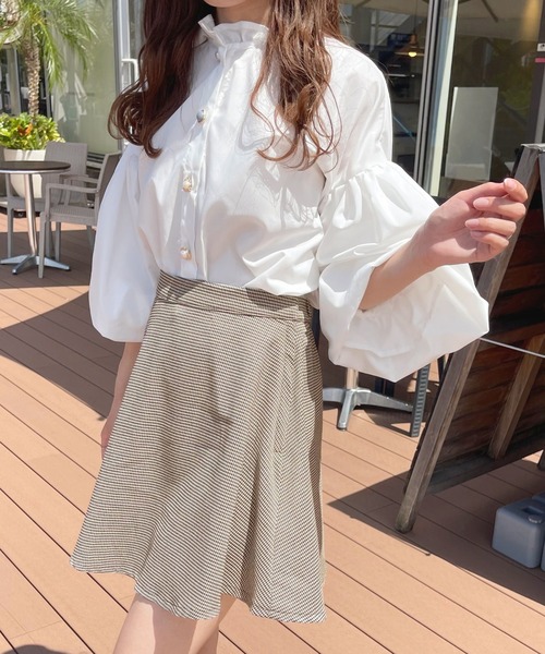 apres jour（アプレジュール）の「アソートミニフレアースカート【ZOZOTOWN限定アイテム】（スカート・レディース・ベージュ/ブラウン系その他/ブラック・フリー/X-LARGE）」の17枚目の写真