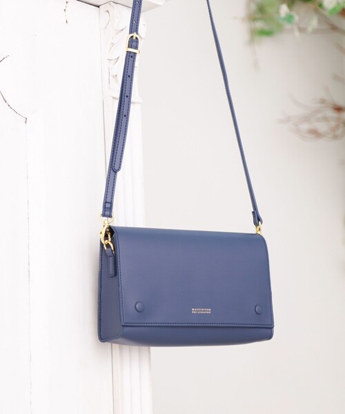 MACKINTOSH PHILOSOPHY（ﾏｯｷﾝﾄｯｼｭ ﾌｨﾛｿﾌｨｰ）の「スマホポシェット（ショルダーバッグ・レディース・ブラック/イエロー/ホワイト系その他/ダークネイビー・FREE）」の4枚目の写真