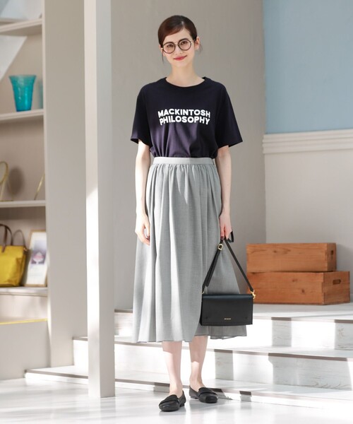 MACKINTOSH PHILOSOPHY（ﾏｯｷﾝﾄｯｼｭ ﾌｨﾛｿﾌｨｰ）の「スマホポシェット（ショルダーバッグ・レディース・ブラック/イエロー/ホワイト系その他/ダークネイビー・FREE）」の21枚目の写真