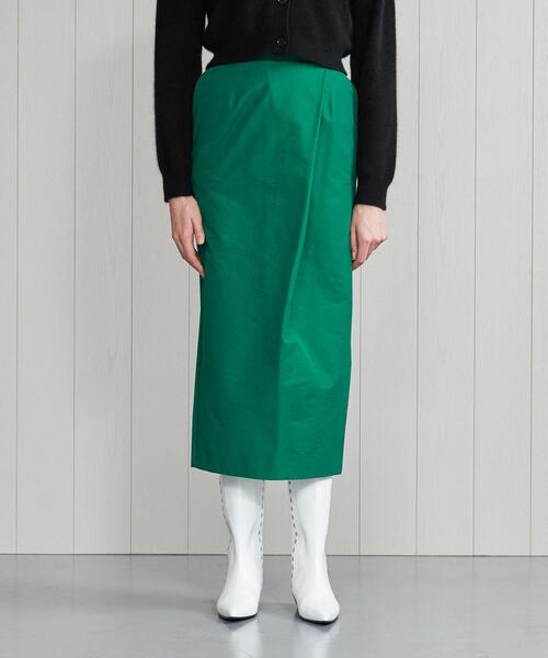 BEAUTY&YOUTH UNITED ARROWS（ビューティーアンドユースユナイテッドアローズ）の「＜H＞CROSS OVER LONG SKIRT/スカート（スカート・レディース・ブラック/ケリー・S/M）」の4枚目の写真