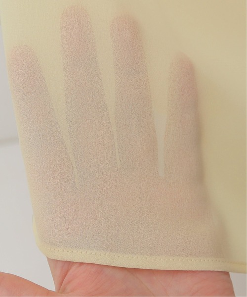 journal standard L'essage（ジャーナルスタンダードレサージュ）の「シャーリングティアードスカート（スカート・レディース・ブラック/ライトイエロー・FREE）」の7枚目の写真