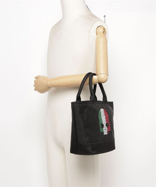 HYDROGEN（ハイドロゲン）の「《HYDROGEN/ハイドロゲン》スカルスタッズ　ミニトートバッグ/MINI TOTE BAG（トートバッグ・メンズ・グレー系その他/ブラック系その他・FREE）」の6枚目の写真