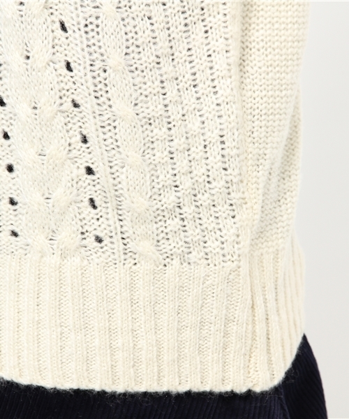 Every very nice claup（エブリィベリーナイスクラップ）の「つぶつぶ付オフタートル（ニット/セーター・レディース・アイボリー/ボルドー/ブルー系その他/ネイビー・FREE）」の7枚目の写真