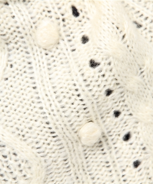 Every very nice claup（エブリィベリーナイスクラップ）の「つぶつぶ付オフタートル（ニット/セーター・レディース・アイボリー/ボルドー/ブルー系その他/ネイビー・FREE）」の8枚目の写真