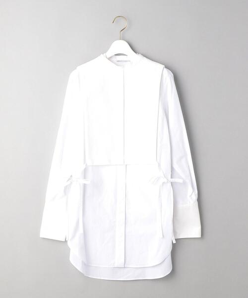 PHEENY◆ストライプカンフーシャツ/長袖シャツ/FREE/コットン/BEG/1658-599-0909 PENNEYS（ぺニーズ）別注ストライプレギュラーカラーシャツ