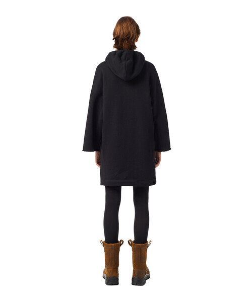 DIESEL(ディーゼル)の「レディース サステナブル スウェットワンピース ロゴ Aライン パーカー ドレス(ワンピース・レディース・ブラック/グレー・SMALL/MEDIUM/X-SMALL/XX-SMALL)」の15枚目の写真