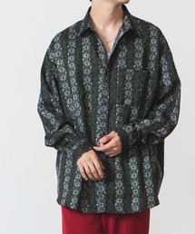 WEGO/総柄ビックシルエットシャツ