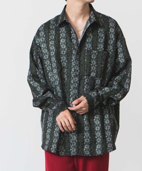 WEGO(ウィゴー)の「WEGO/総柄ビックシルエットシャツ(シャツ/ブラウス・メンズ・その他1/その他2・MEDIUM/LARGE)」の2枚目の写真