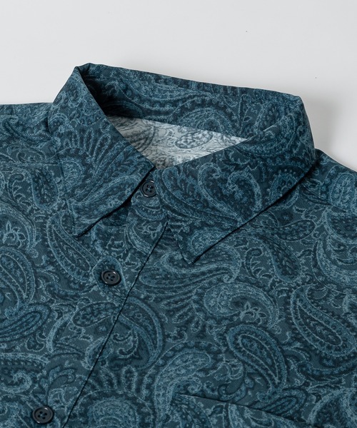 kutir（クティール）の「ペイズリーオーバーシャツ（セットアップ着用可）（シャツ/ブラウス・メンズ・ブラック/オフホワイト/ダークブルー・MEDIUM/LARGE）」の11枚目の写真