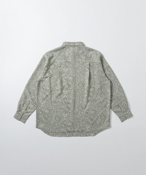 kutir（クティール）の「ペイズリーオーバーシャツ（セットアップ着用可）（シャツ/ブラウス・メンズ・ブラック/オフホワイト/ダークブルー・MEDIUM/LARGE）」の10枚目の写真