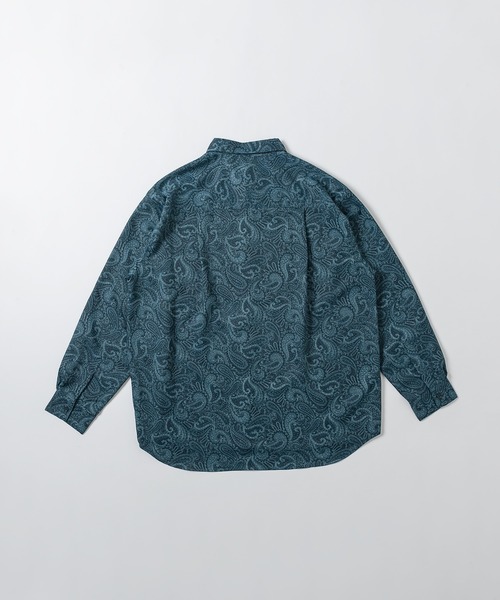 kutir（クティール）の「ペイズリーオーバーシャツ（セットアップ着用可）（シャツ/ブラウス・メンズ・ブラック/オフホワイト/ダークブルー・MEDIUM/LARGE）」の12枚目の写真