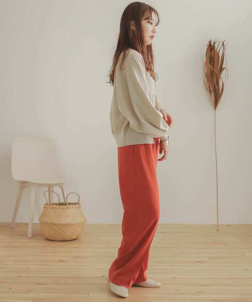 SENSE OF PLACE by URBAN RESEARCH（センスオブプレイスバイアーバンリサーチ）の「ボリュームスリーブドルマンカーディガン（カーディガン/ボレロ・レディース・ブラック/パープル/アイボリー・ONE）」の15枚目の写真