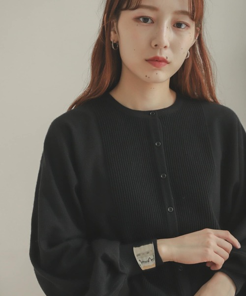 SENSE OF PLACE by URBAN RESEARCH（センスオブプレイスバイアーバンリサーチ）の「ボリュームスリーブドルマンカーディガン（カーディガン/ボレロ・レディース・ブラック/パープル/アイボリー・ONE）」の10枚目の写真