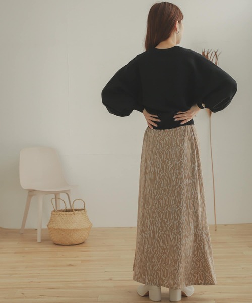 SENSE OF PLACE by URBAN RESEARCH（センスオブプレイスバイアーバンリサーチ）の「ボリュームスリーブドルマンカーディガン（カーディガン/ボレロ・レディース・ブラック/パープル/アイボリー・ONE）」の21枚目の写真