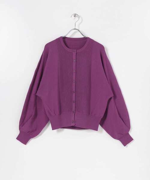 SENSE OF PLACE by URBAN RESEARCH（センスオブプレイスバイアーバンリサーチ）の「ボリュームスリーブドルマンカーディガン（カーディガン/ボレロ・レディース・ブラック/パープル/アイボリー・ONE）」の18枚目の写真