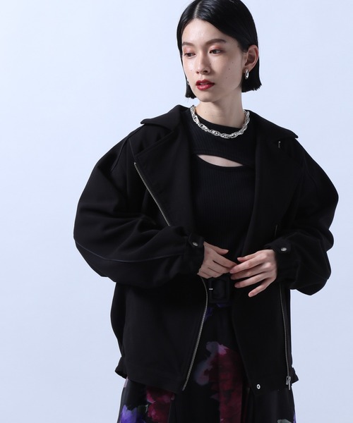 HARE(ハレ)の「キリカエライダース(HARE)(ライダースジャケット・レディース・ブラック/ベージュ・FREE)」の5枚目の写真