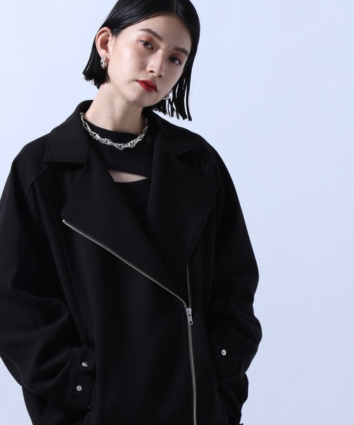 HARE(ハレ)の「キリカエライダース(HARE)(ライダースジャケット・レディース・ブラック/ベージュ・FREE)」の14枚目の写真