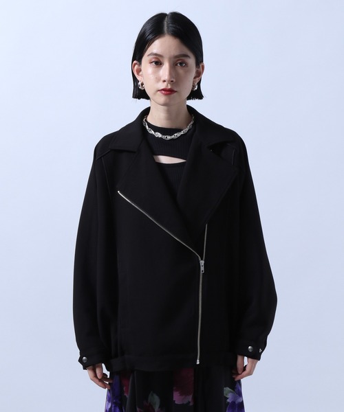 HARE(ハレ)の「キリカエライダース(HARE)(ライダースジャケット・レディース・ブラック/ベージュ・FREE)」の6枚目の写真