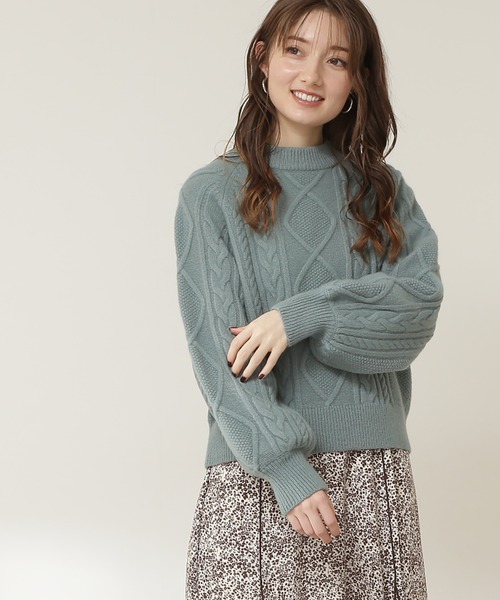 N.（N. Natural Beauty Basic）（エヌエヌナチュラルビューティーベーシック）の「◆ハミルトン　プルオーバーニット（ニット/セーター・レディース・ベージュ/スミクロ/レッド/オフホワイト/グリーン・MEDIUM）」の4枚目の写真