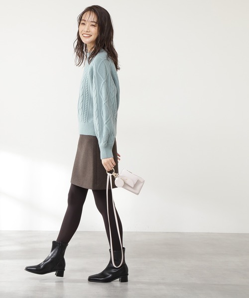 N.（N. Natural Beauty Basic）（エヌエヌナチュラルビューティーベーシック）の「◆ハミルトン　プルオーバーニット（ニット/セーター・レディース・ベージュ/スミクロ/レッド/オフホワイト/グリーン・MEDIUM）」の15枚目の写真