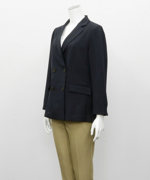 TOKYO SHIRTS（トウキョウシャツ）の「テーラードジャケット（販売停止中）（テーラードジャケット・レディース・ネイビー/モカ・M/L）」の11枚目の写真